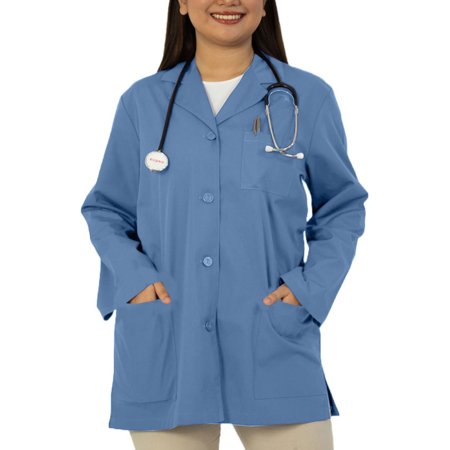 Panda Uniform by HeedFit Women’s 32 Colored Lab Coat – Custom Fit Medical Lab Coat Multi-Color M Ceil Blue
