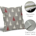 thumbnail image 4 of Christmas Tree Pillow Covers 18x18 Inch Green and Cream Christmas Decorative Throw Pillow Covers Set of 2 Winter Holiday Neutral Pillowcases Cushion Covers for Couch Indoor Outdoor Decor, 4 of 6