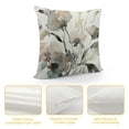 thumbnail image 4 of PHYHOO Brown White Grey Pillow Covers  Flower Throw Pillow Cover for Couch Modern Decorative Watercolor Floral Cushion Cover for Sofa Bedroom Living Room Farmhouse Home Decor, 4 of 5