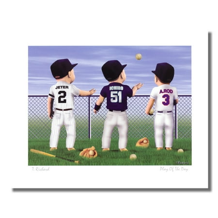 Baseball Play of The Day Derek Jeter A Rod Ichiro Wall Picture 8x10 Art