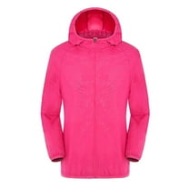 Elainilye Fashion Ski Jackets For Women Windproof Jacket Outdoor Bicycle Athletic Quick Dry Windbreaker Coat Top,Red