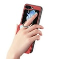 thumbnail image 5 of Allytech Galaxy Z Flip5 Wallet Case, Samsung Z Flip5 Cover, PU Leather with Ring Holder Stand Cards Slots Protective Shockproof Wallet Case Cover for Samsung Galaxy Z Flip5 5G - Red, 5 of 10