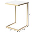 thumbnail image 3 of Butler Specialty Company Table d'Appoint Lawler Marble C - Blanc / Or, 3 of 8