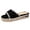 Black, variant on Women's Platform Espadrille Fisherman Sandals Casual Beach Shoes With Ankle Strap And Open Toe Design