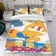 thumbnail image 4 of Pokonyan Conjunto de sábanas temático, trío de piezas, cómodo y amigable con la piel, diseño único, regalo de decoración para el hogar para familiares, amigos y fans,140cm *210cm, 4 of 6