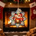 thumbnail image 6 of Christmas Snowflake Ornaments, Lighted Christmas Ornament Hanging Decoration for Christmas Tree Door Wall Home Party, Holiday Gift for Family Friends Home Decoration, 6 of 6