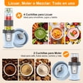 thumbnail image 4 of Licuadora Portátil HoninJoy Personal De 650W Con Vaso Molinillo Y 2 Vasos Portátiles, 4 of 9