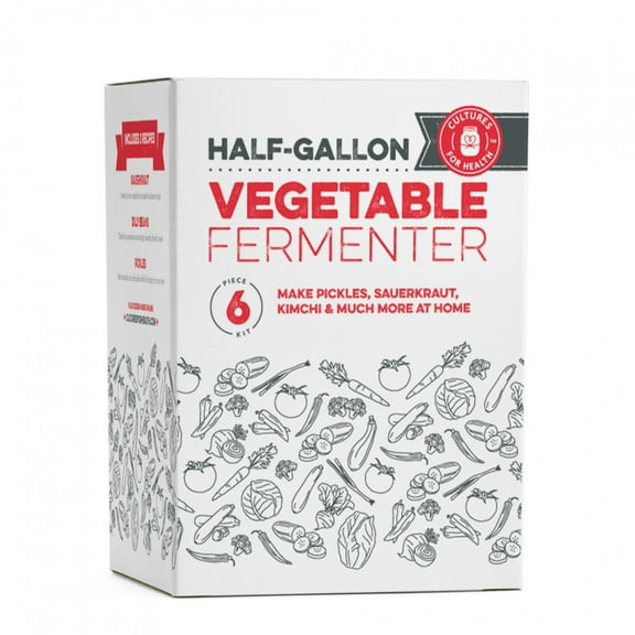 Cultures For Health Fermented Vegetable Master, 1/2 Gallon Jar with Airlock