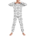thumbnail image 4 of Cowsor Big Kids Boys Girls St Patrick's Day Creative Graffiti Print Long Sleeve Top Pants Set Cute Holiday Casual Outfit For 5-16 Years Old, 4 of 7