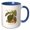Blue/White, variant on 3drose, Hawaii Territory Plant the Taro, 15oz Mug