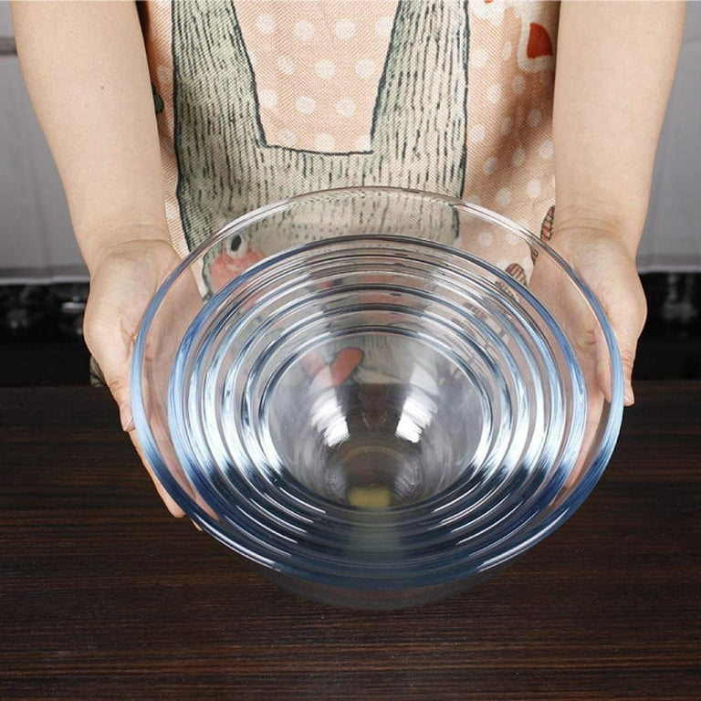 5500ml Large Capacity High Borosilicate Glass Bowl 30cm Salad Mixing Bowls  Egg Beater Container Kitchen Microwavable Soup Bowl