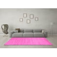 thumbnail image 3 of Ahgly Company Indoor Round Solid Pink Modern Area Rugs, 4' Round, 3 of 4