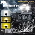 thumbnail image 3 of 2 Piezas Faros Auxiliares Led Doble Color 80w Para Auto Moto, 3 of 8