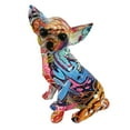 thumbnail image 6 of Graffiti Chihuahua Sculpture Animal Statues Art Figurines Home Decoration for Living Room Bedroom Book Shelf Desktop Decor Table Ornaments Alphabet Graffiti, 6 of 8