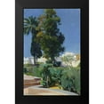 thumbnail image 2 of Y Bastida, Joaquin Sorolla 11x14 Black Modern Framed Museum Art Print Titled - Corner of the Garden, Alcazar, Sevilla, 2 of 5