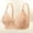 Beige, variant on Amidoa Large Bust Womens Bras Beige Push-up Wire-Free Solid Full-Figure Bra Brasieres for Womens L（42/95C）