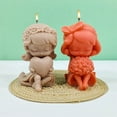 thumbnail image 3 of Sinyiin Girls Silicone Mould Little Girl Candle Resin Mold for DIY Scented Candle Making, 3 of 17