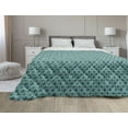 thumbnail image 1 of Teal Down Alternative Comforter, Vertical Chevron Triangles Abstract Arrow Motifs Zigzag Herringbone Pattern Vintage, Microfiber Quilt for All Season, 5 Sizes, Multicolor, by Ambesonne, 1 of 3