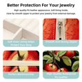 thumbnail image 3 of Apple Travel Portable Square Jewelry Box Earring Necklace Bracelet Holder Display Case Organizer Box, Decorative Jewelry Stand Storage Box, 3 of 6