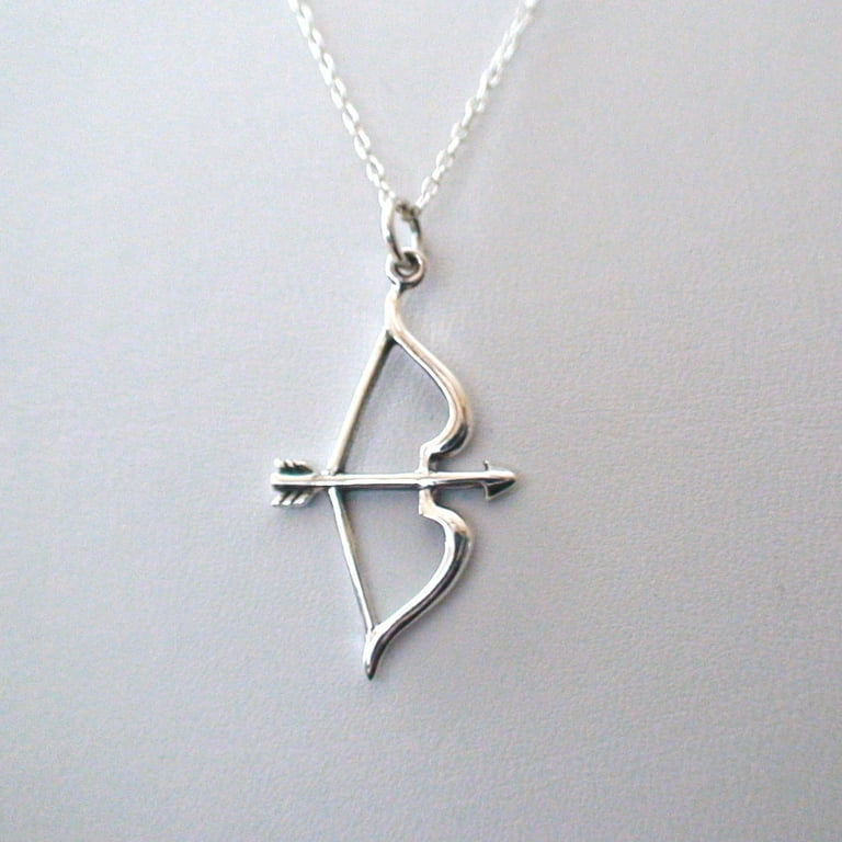 Bow and arrow sales pendant necklace
