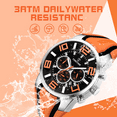 thumbnail image 6 of Black Mens Sport Watches for Men Green Orange Red Blue Bright Colorful Reloj Hombre Cool Unique Analog Stylish Wrist Watch Chronograph for Running Training Stopwatch, 6 of 7