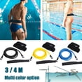 thumbnail image 1 of Toystoory Entrenador de nado con cuerda ajustable para entrenamientos en piscina, cinturón elástico de resistencia, cuerda de Entrenamiento de Deportes acuáticos amarillo 4M, 1 of 3