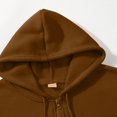 thumbnail image 6 of LTTVQM Mens Hoodies Zip Up Lightweight Long Sleeve Solid Color Casual Loose Hooded Sweatshirts Pullover Sports Jacket with Pockets Coffee 3XL, 6 of 7