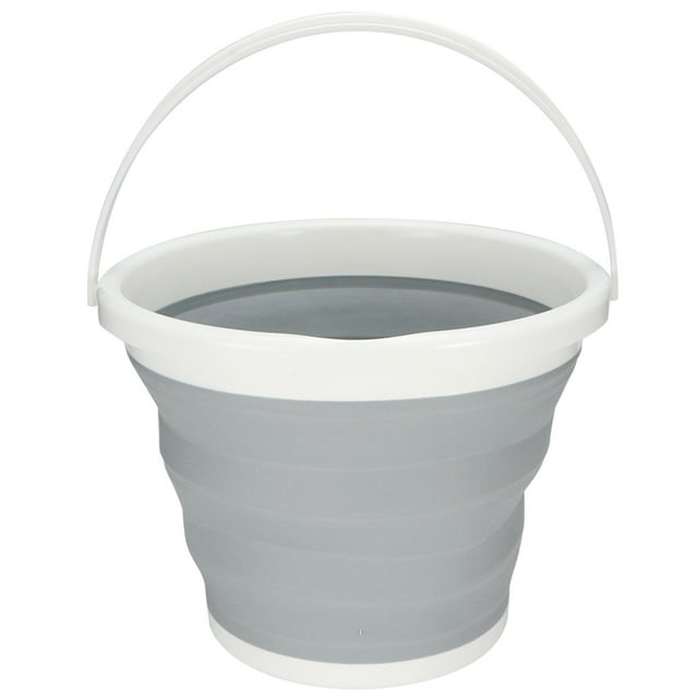 Cubo para acampar, cubo plegable de 10 litros, cubo portátil, cubo plegable diseñado por expertos