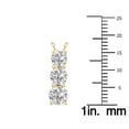 thumbnail image 4 of SZUL Women's 1.50 CTW Lab Grown Diamond Three Stone Pendant in 14K Yellow Gold (G-H Color, VS1-VS2 Clarity), 4 of 6