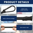 thumbnail image 4 of 8Pcs Bungee Cords with Carabiner Hooks 24inch Heavy Duty Outdoor Black Bungee Straps Strong Elasticity Strap for Securing Tarps Luggage Tent Bikes, 4 of 11