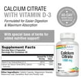 thumbnail image 3 of Solaray Calcium Citrate, 1000 mg, 180 Caps, 3 of 7