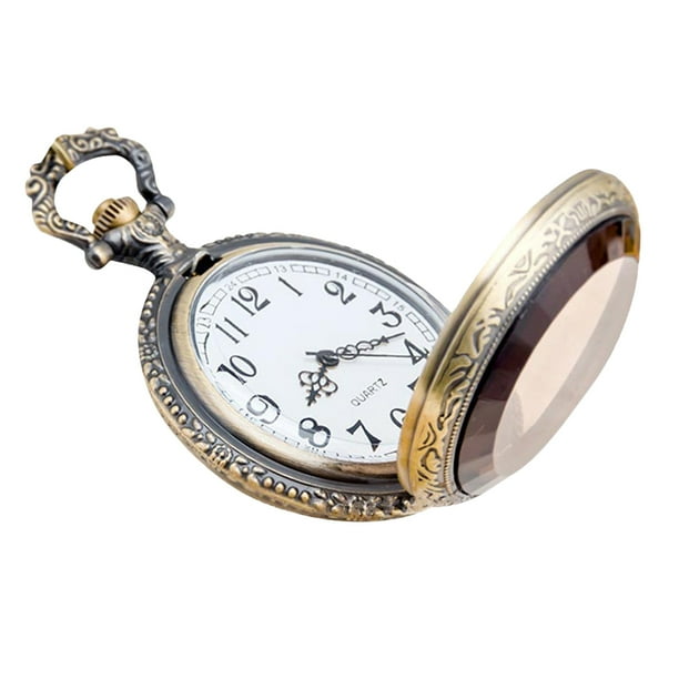 Vintage Watch Pocket Watch Quartz Pocket Watch Portable Watch with Chain