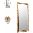 thumbnail image 2 of Meridian Furniture Aubrey Bleached Natural Oak Mirror, 2 of 8