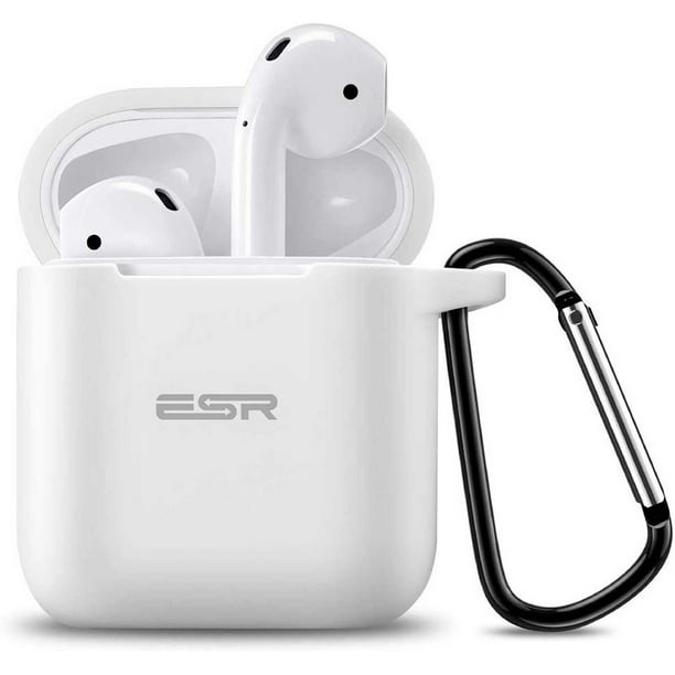 Funda Silicón ESR Bounce para Airpods 1 y 2 Blanca