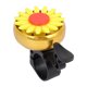 thumbnail image 5 of Gonnely Llame a Bells-Quality Ultraligero Bicicleta Bicicleta Flor Decoración Bell Lindo Aspecto Sonido Claro(Amarillo), 5 of 5
