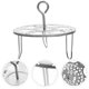 thumbnail image 2 of 2 piezas de rejilla de acero inoxidable para cocinar al vapor, plegable, con patas, accesorio para olla de cocción al vapor, 2 of 5