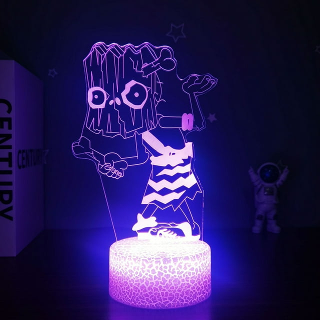 Luz nocturna LED 3D Plants vs Zombies Jurassic Bullys