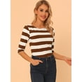 thumbnail image 2 of DARING DIVA Women's Halloween Costume Boat Neck Top T-Shirts M Brown, 2 of 6