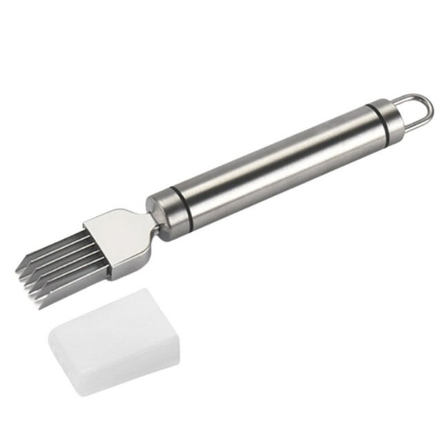 Kitchen Green Onion Slicer Stainless Steel Scallion Cutter Vegetable Onion Garlic Cutter Manual Green Onion Cutter Slicer for Kitchen Restaurant Hotel