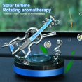 thumbnail image 2 of Soumake Solar-Powered Car Aromatherapy Diffuser Rotating Violin Appearance Portable Aromatherapy Auto Air Freshener Display Mold, 2 of 7