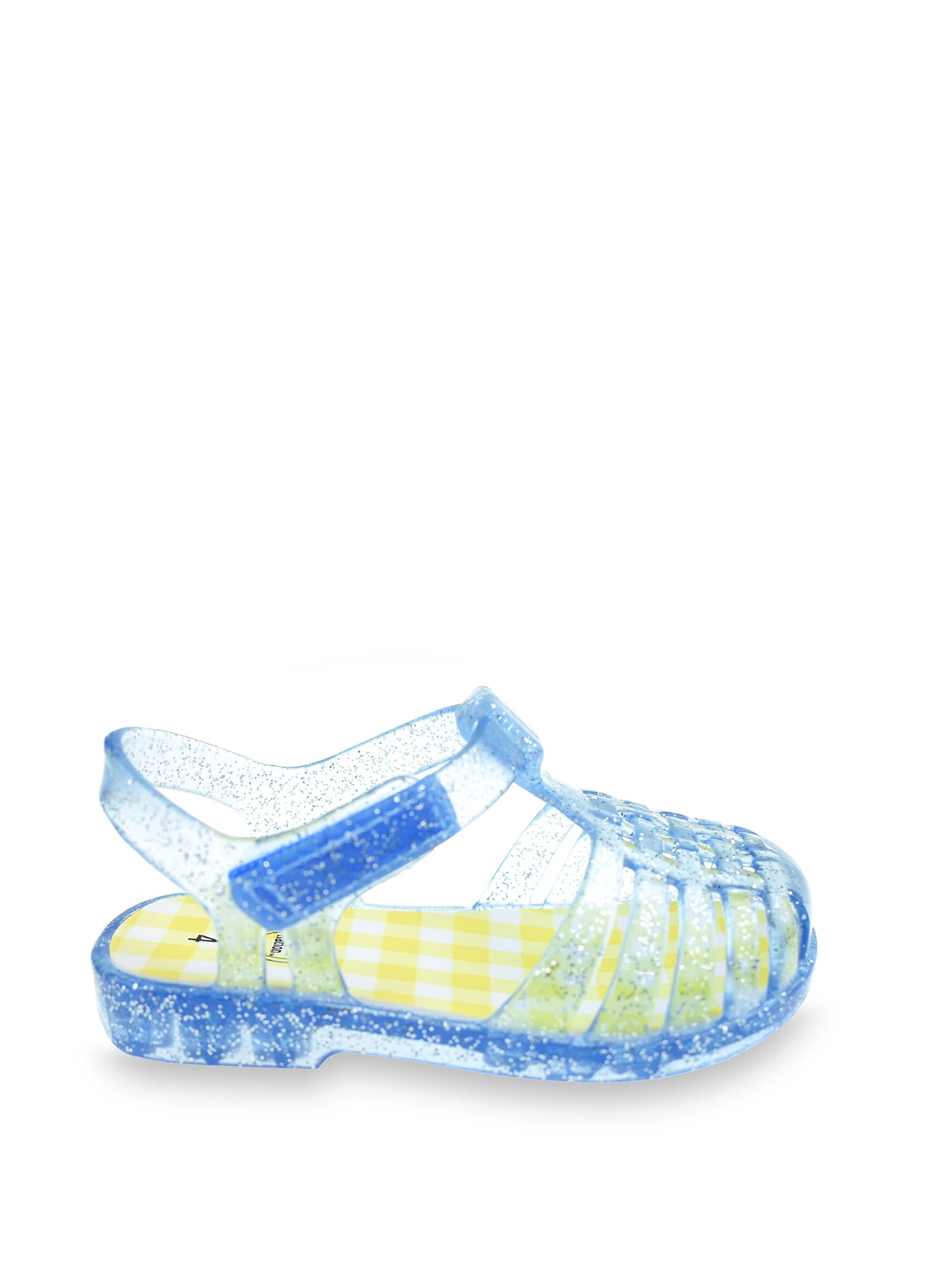 Wonder Nation Baby Girls Glitter Jelly Fisherman Sandal