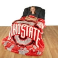 thumbnail image 3 of College Covers Ohio State Buckeyes Huge Raschel Throw Blanket, Bedspread, 86" x 63", 3 of 7
