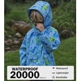 thumbnail image 5 of Aideaone Toddler Boys Girls Rain Jackets Waterproof Hooded Lightweight Kids Raincoats Windbreakers 2-8T, 5 of 8