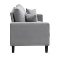 thumbnail image 6 of AUKFA 75" Corduroy 3-Seater Sofa,27.6" Deep Seat Sleeper Couch for Living Room, Gray, 6 of 8