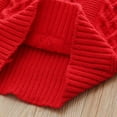thumbnail image 6 of Spazoro Toddler Girls Sweaters, Long Sleeve Knitted Cotton Fall Winter Turtleneck Pullover Tops for Kids Girls Boys Red Size 8 T, 6 of 7