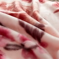 thumbnail image 2 of NC Thick Fleece Blanket - 2 Ply Reversible 520GSM Soft Plush Blanket Queen 75"x87",Peony, 2 of 5