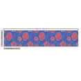 thumbnail image 3 of Rose Fabric by the Yard, Romantic Bicolour Design Petal Pattern with Outline Leafy Buds Print, Decorative Upholstery Fabric for Chairs & Home Accents, Violet Blue Dark Coral by Ambesonne, 3 of 5