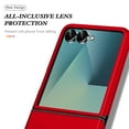 thumbnail image 5 of Decase Phone Case for Samsung Galaxy Z Flip 6/7 FE with Ring Holder Magnetic 360° Metal Kickstand, Heavy Duty Cover for Galaxy Z Flip 7 FE/Z Flip6 Case,Rugged Hard PC+TPU Frame Hybrid Cover,Red, 5 of 7