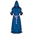 thumbnail image 3 of LHJ Robe de Prêtre Renaissance à Capuche Moine Médiéval Frère Costume Cosplay, 3 of 4