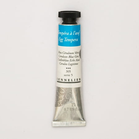 UPC: 3046450189589 | Sennelier Egg Tempera 21m Tube Cerulean Blue Genuine S5